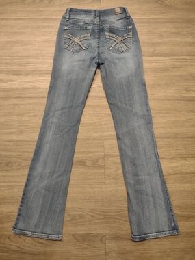 Wallflower Light Blue Flare Jeans with Embroidered Back Pockets
